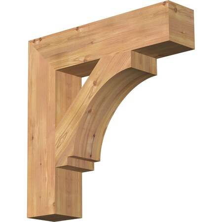 Ekena Millwork Imperial Block Smooth Bracket, Western Red Cedar, 5 1/2"W x 26"D x 26"H BKT06X26X26IMP05SWR